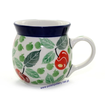 Kubek czeski beczułka 0,22L dek. owoce